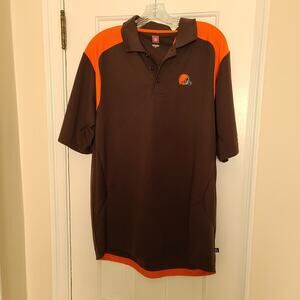 NFL Cleveland Browns Short Sleeved Polo Shirt Size Medium